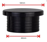 Alloy Blanking Plugs BLACK (Aluminium Hose Male Bung End Cap) Dump Valve Blank
