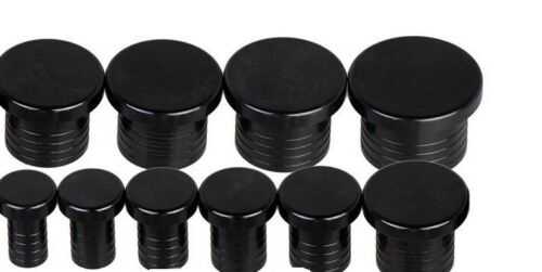 Alloy Blanking Plugs BLACK (Aluminium Hose Male Bung End Cap) Dump Valve Blank