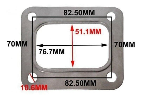 T4 Manifold to Turbo Inlet Gasket (Pressed Stainless Steel)(T04)