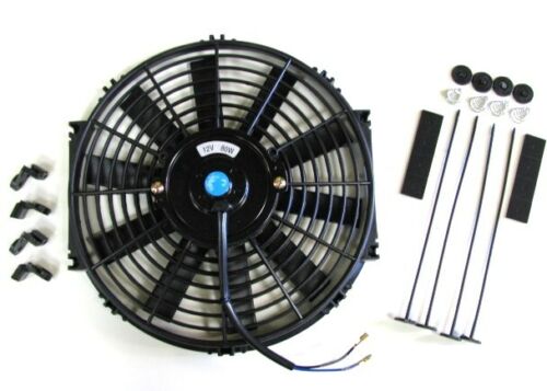 11" / 28cm Universal Radiator Electric Cooling Fan with Fitting Kit (Slimline)